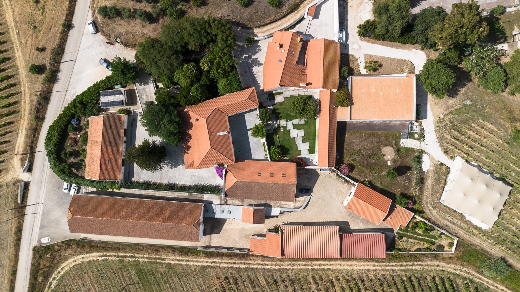 Aerial view of the Quinta do Boiro estate